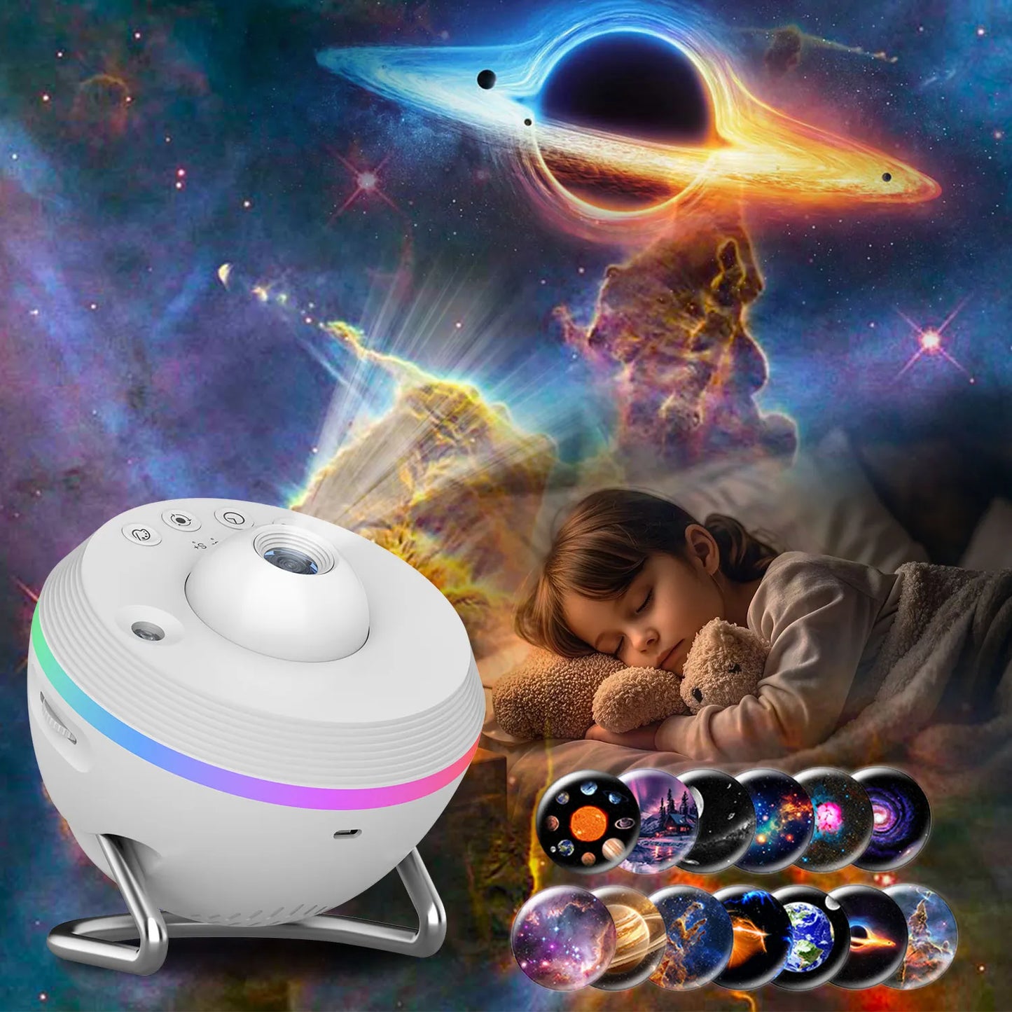 Nebula Orb Galaxy Projector——Kids' Room Decor Lamps & Lighting