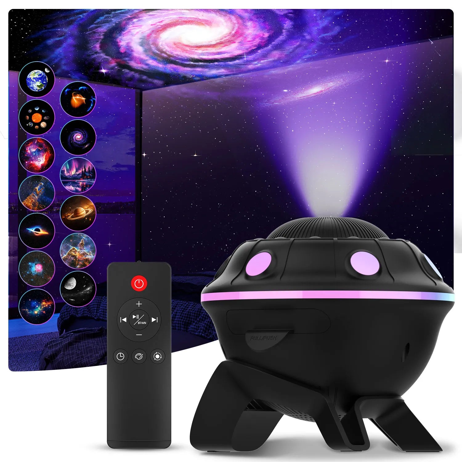 UFO Galaxy Projector——Kids‘ Night Light