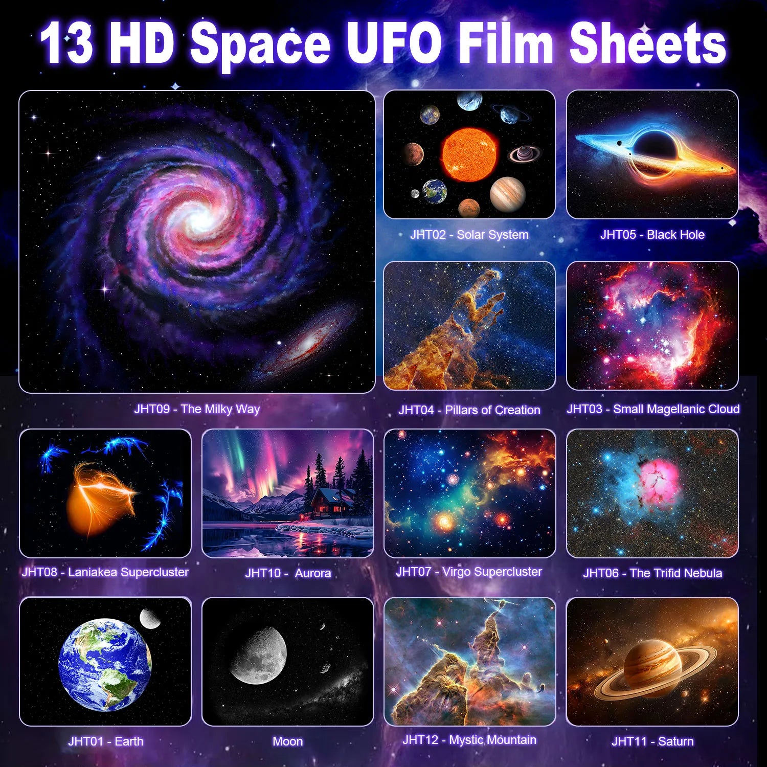 UFO Galaxy Projector——Kids‘ Night Light