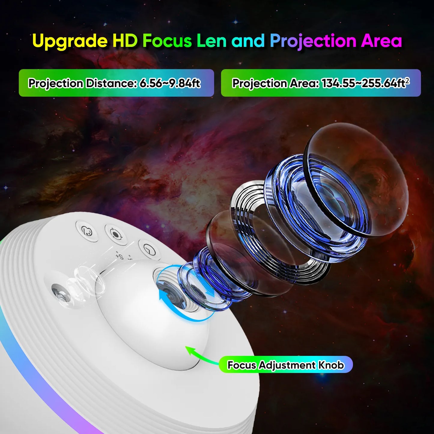 Nebula Orb Galaxy Projector——Kids' Room Decor Lamps & Lighting
