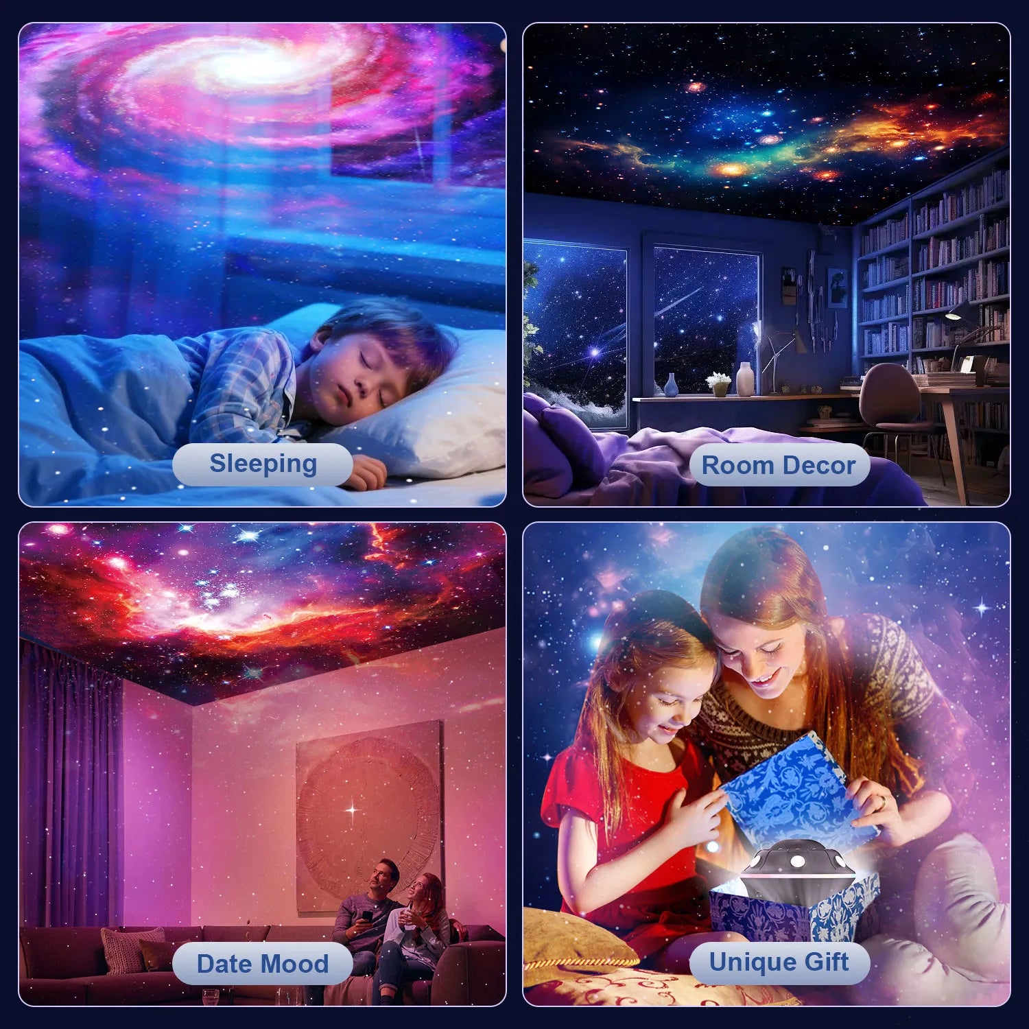 UFO Galaxy Projector——Kids‘ Night Light