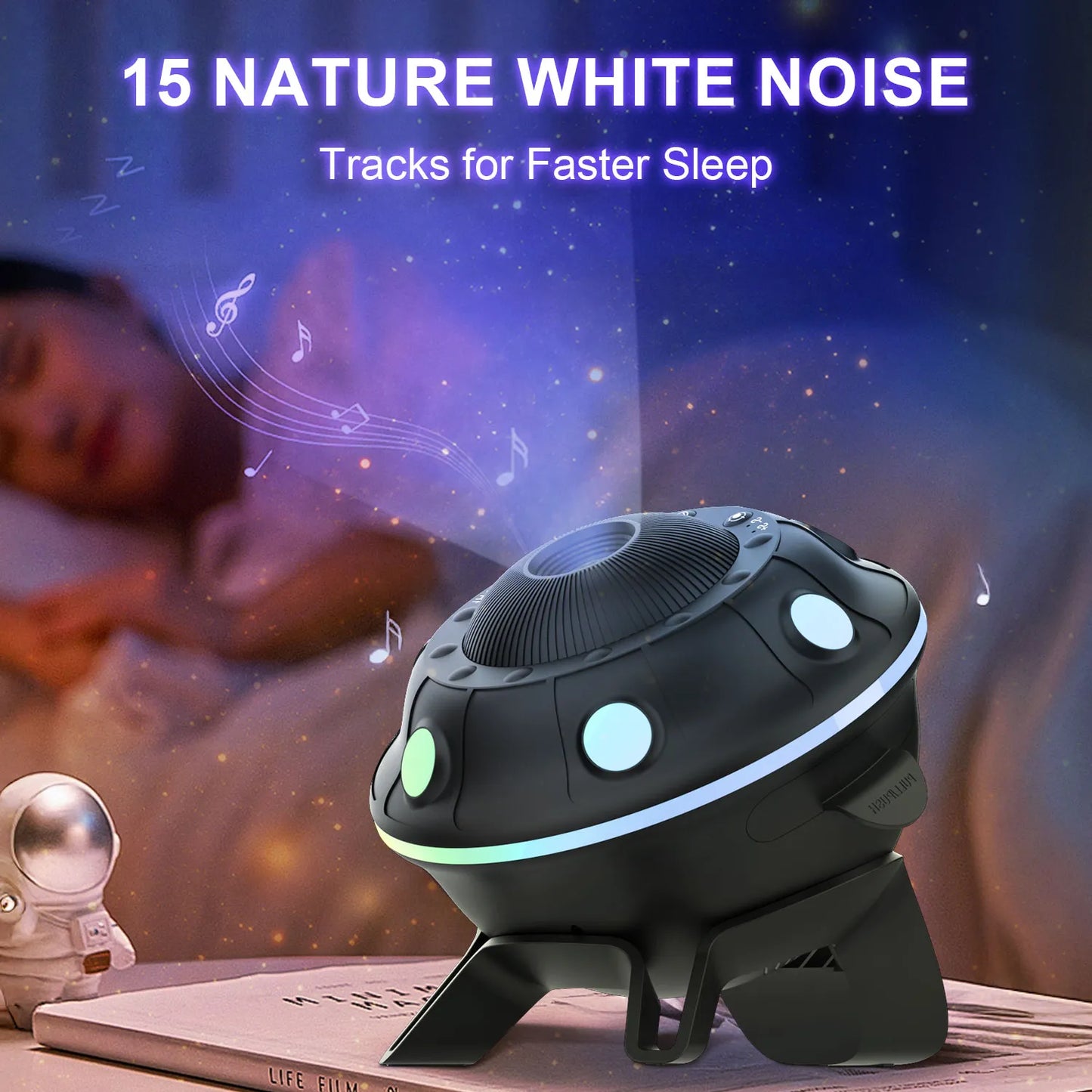 UFO Galaxy Projector——Kids‘ Night Light