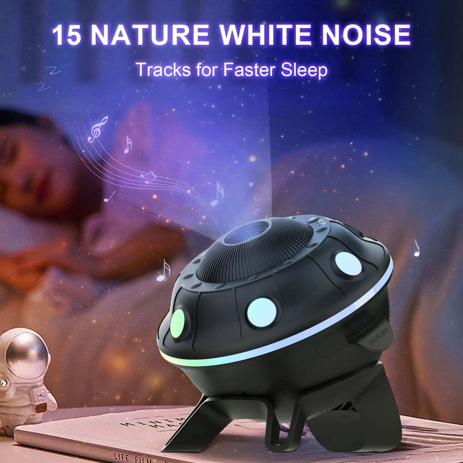 UFO Galaxy Projector——Kids‘ Night Light