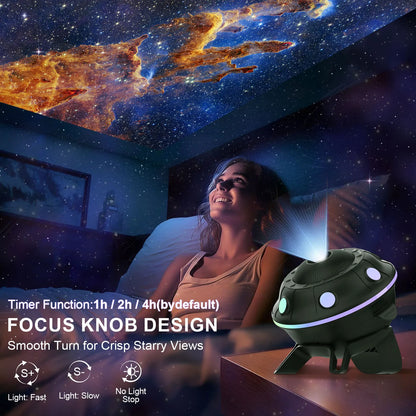 UFO Galaxy Projector——Kids‘ Night Light