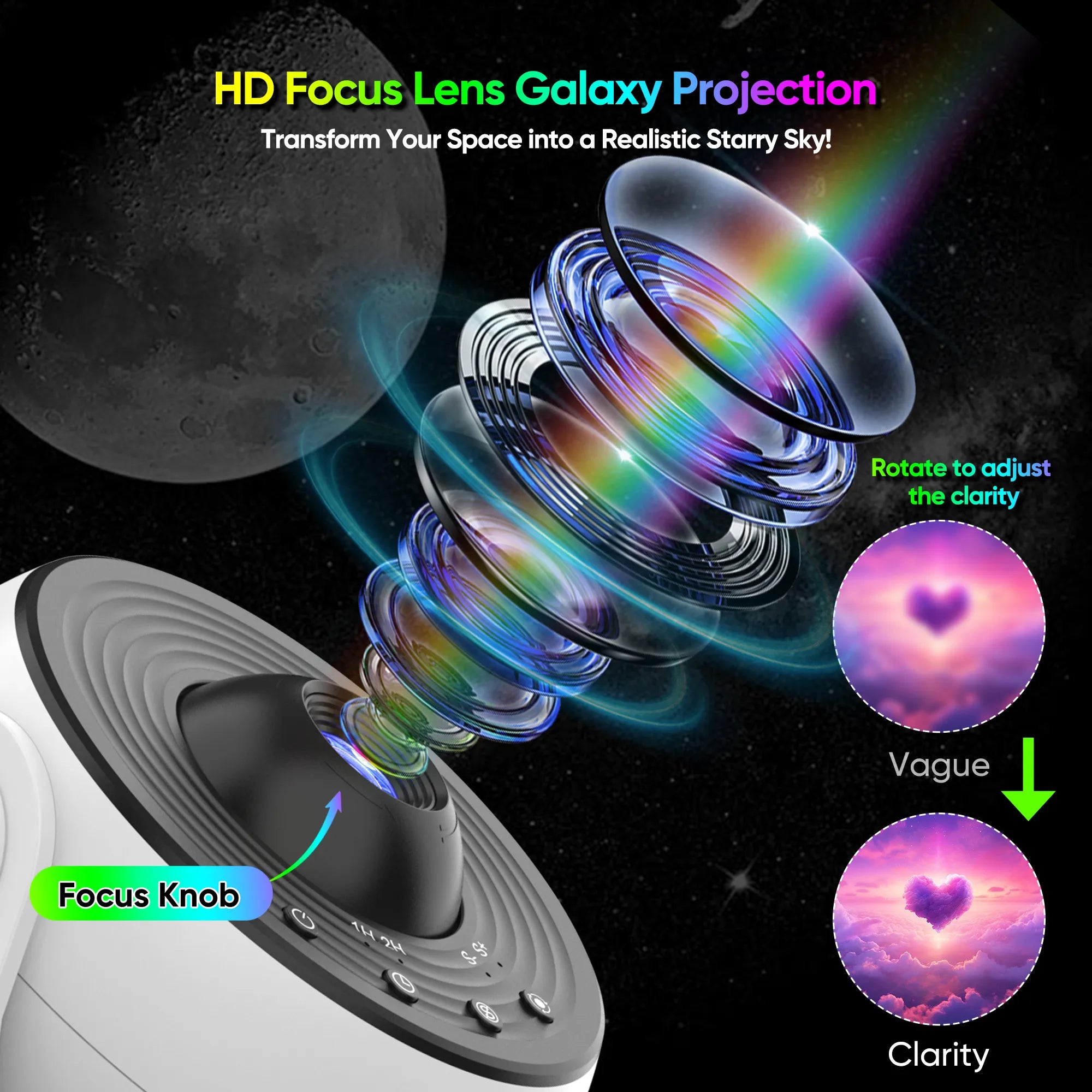 Planetarium Globe Galaxy Projector——Kids' Bedroom Lighting