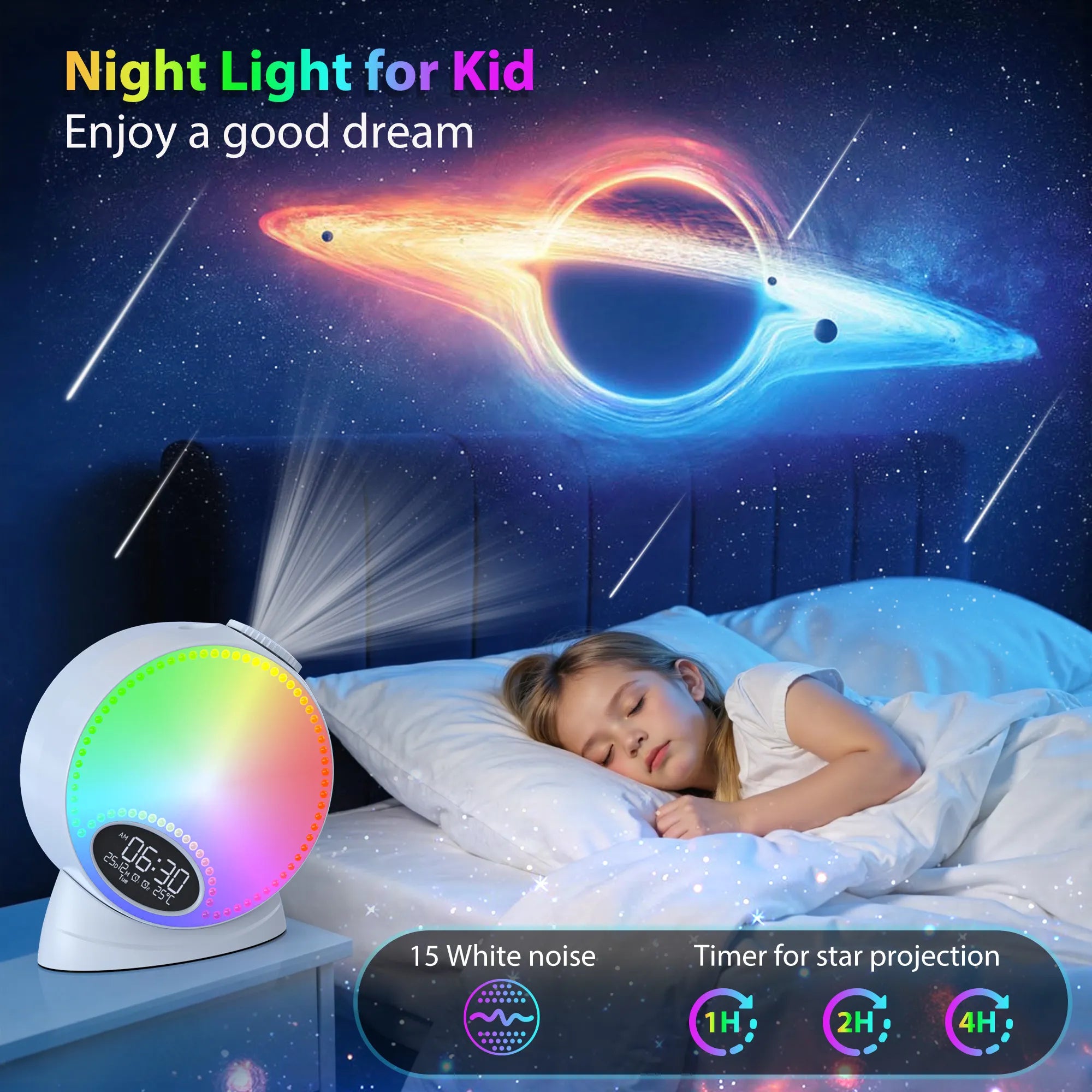RGB Galaxy Projector——Bluetooth Speaker & Ambient Light