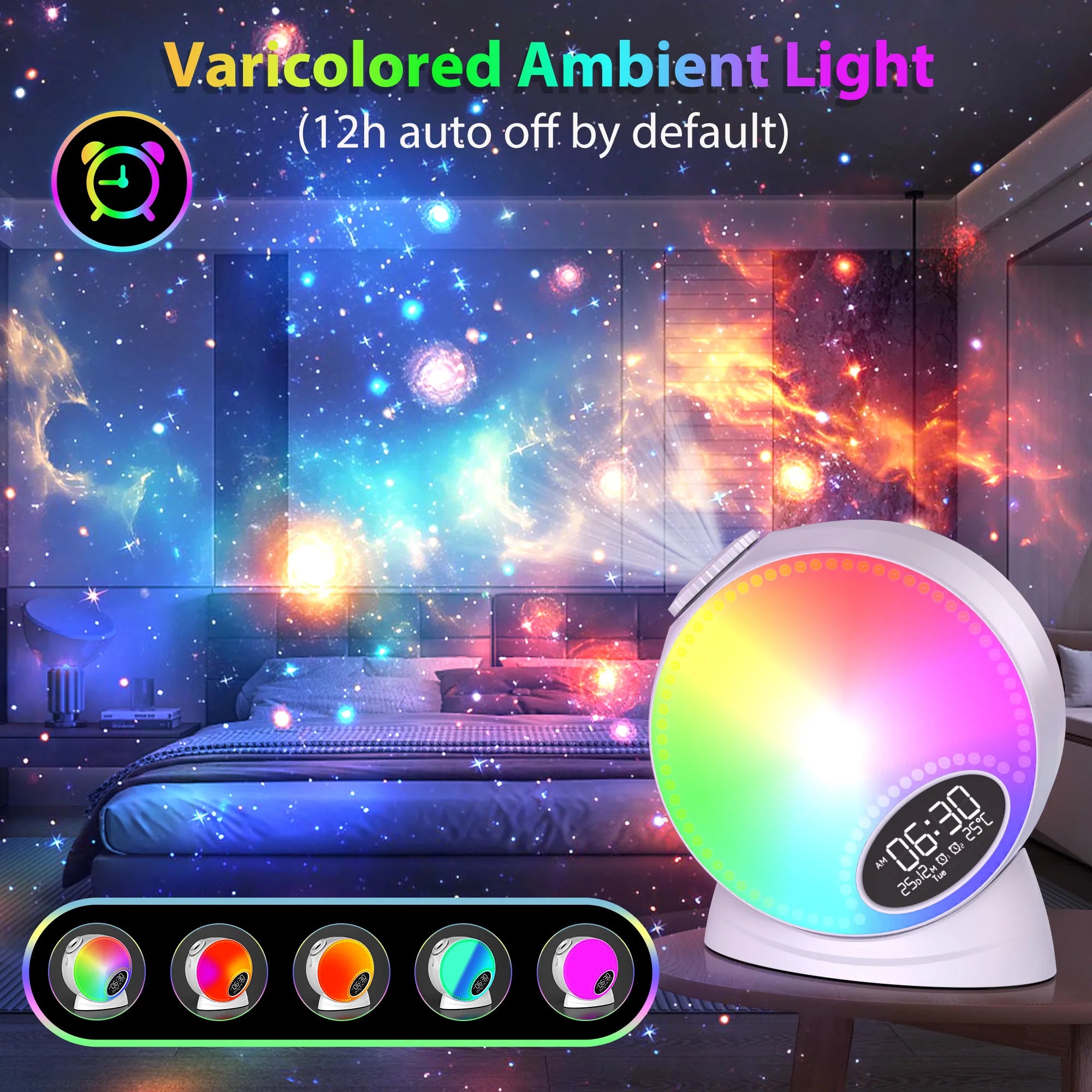 RGB Galaxy Projector——Bluetooth Speaker & Ambient Light