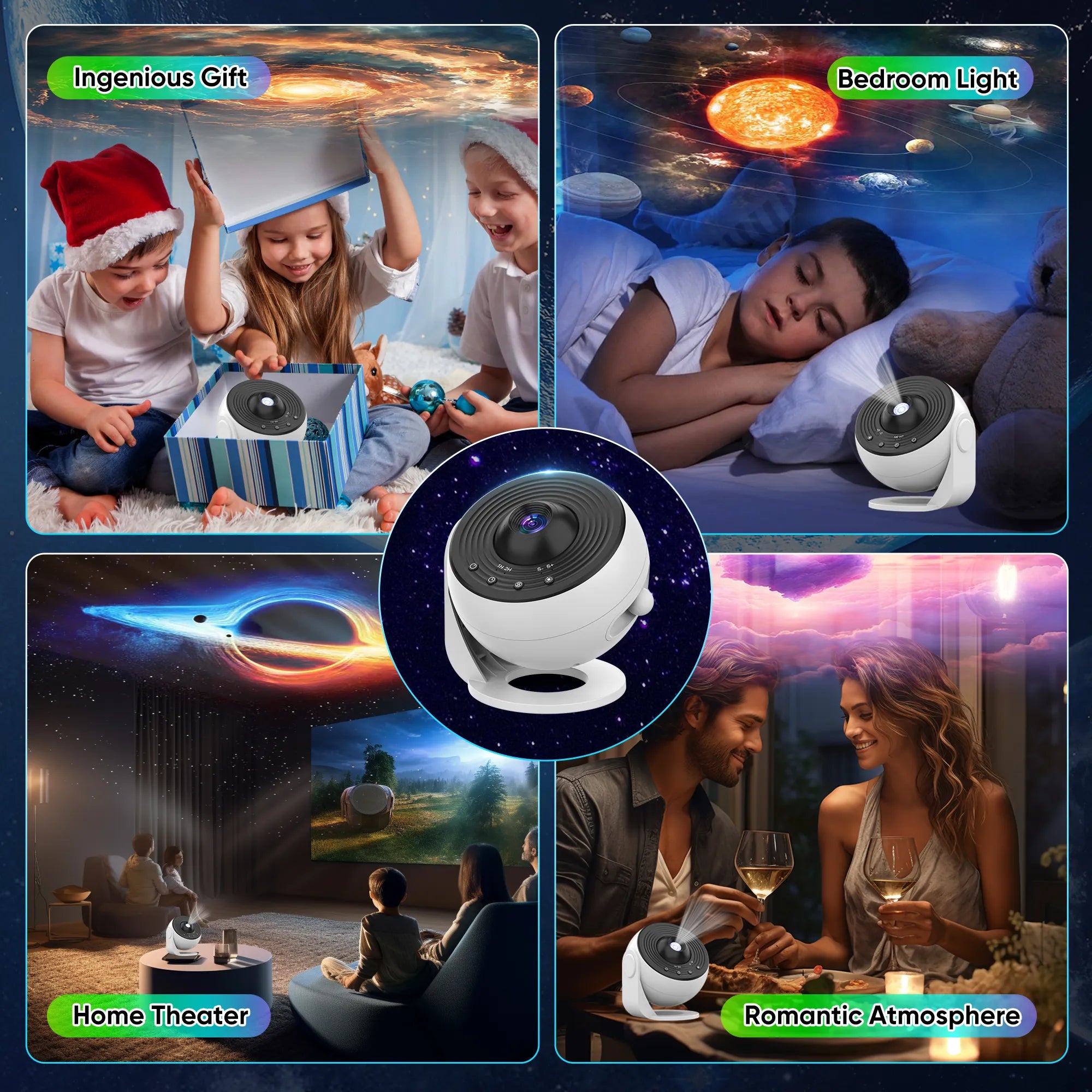 Planetarium Globe Galaxy Projector——Kids' Bedroom Lighting
