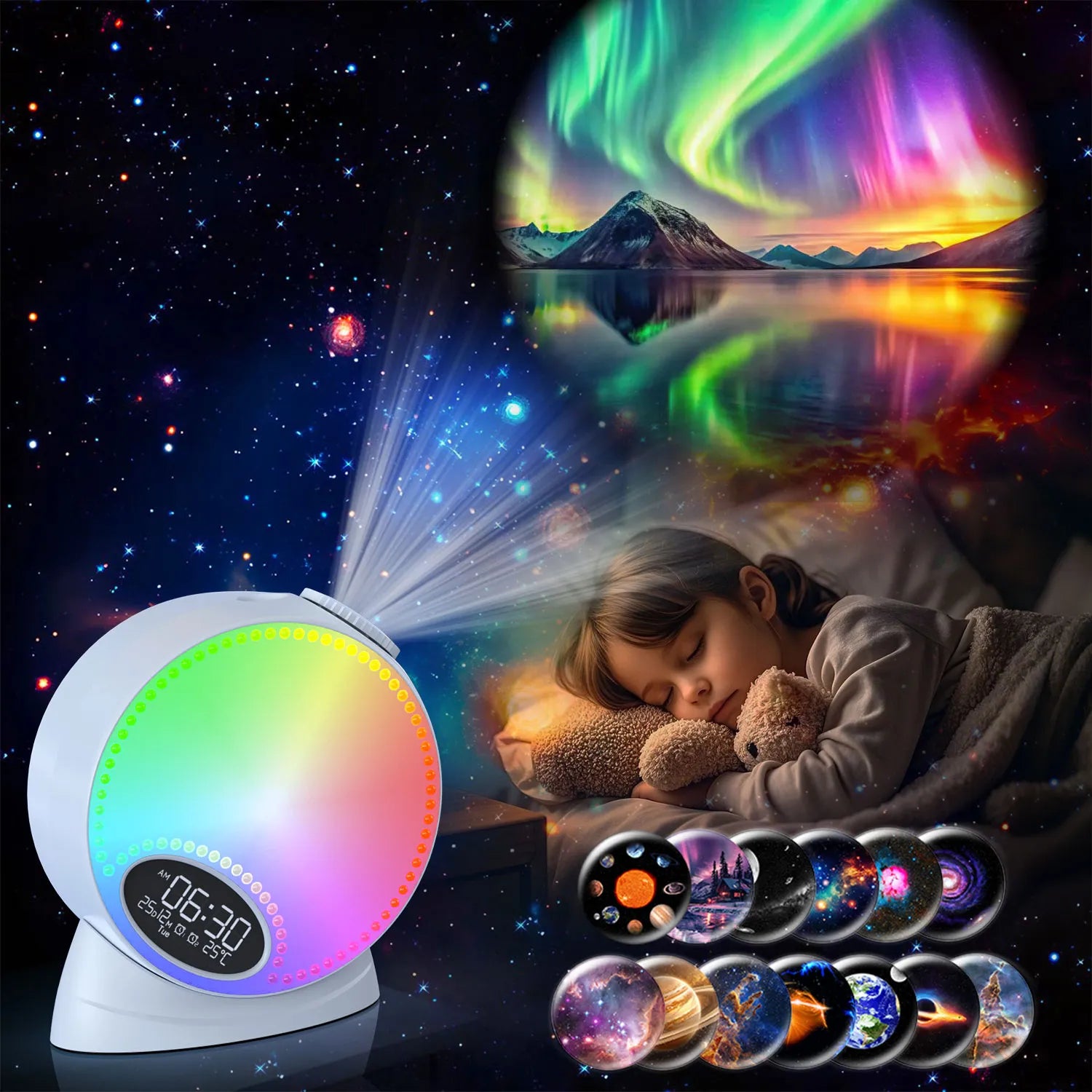 RGB Galaxy Projector——Bluetooth Speaker & Ambient Light