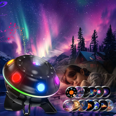 UFO Galaxy Projector——Kids‘ Night Light